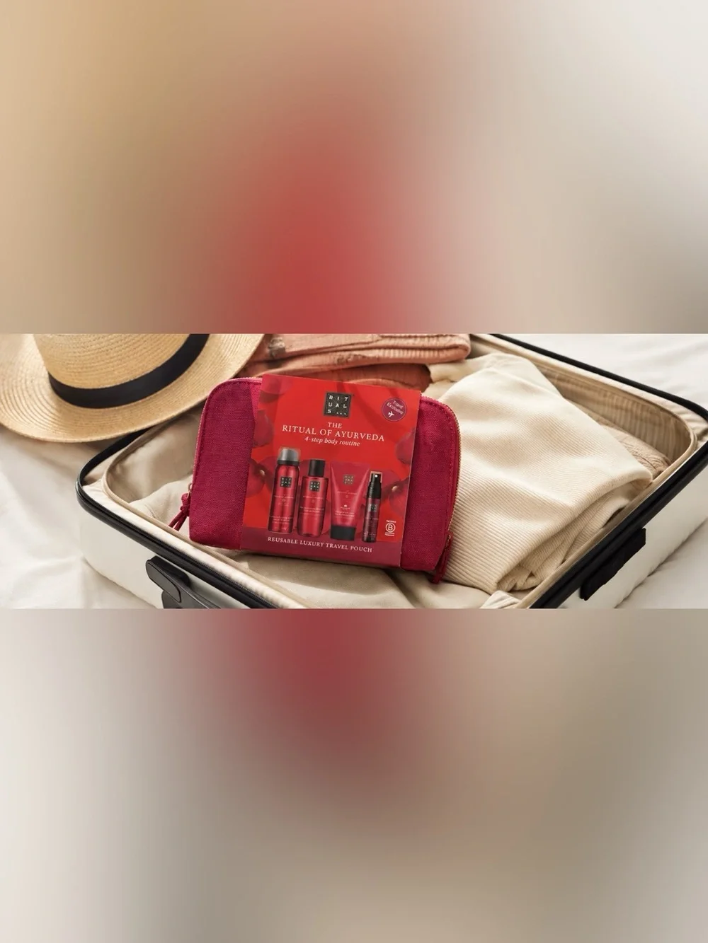 Rituals The Ritual of Ayurveda 4-Step Body Routine - Pink Travel Pouch